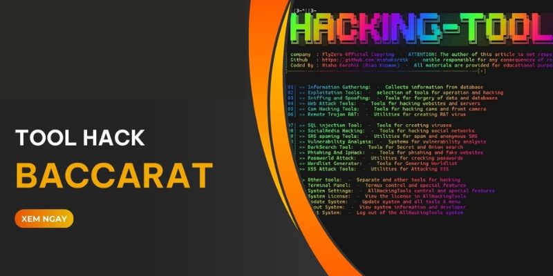 Ứng dụng hack trò chơi đánh Baccarat online